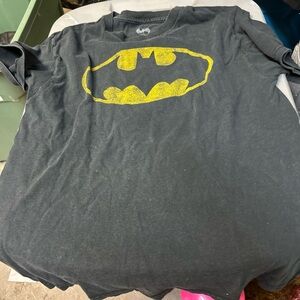 Batman Short Sleeve Tee - Charcoal and Yellow